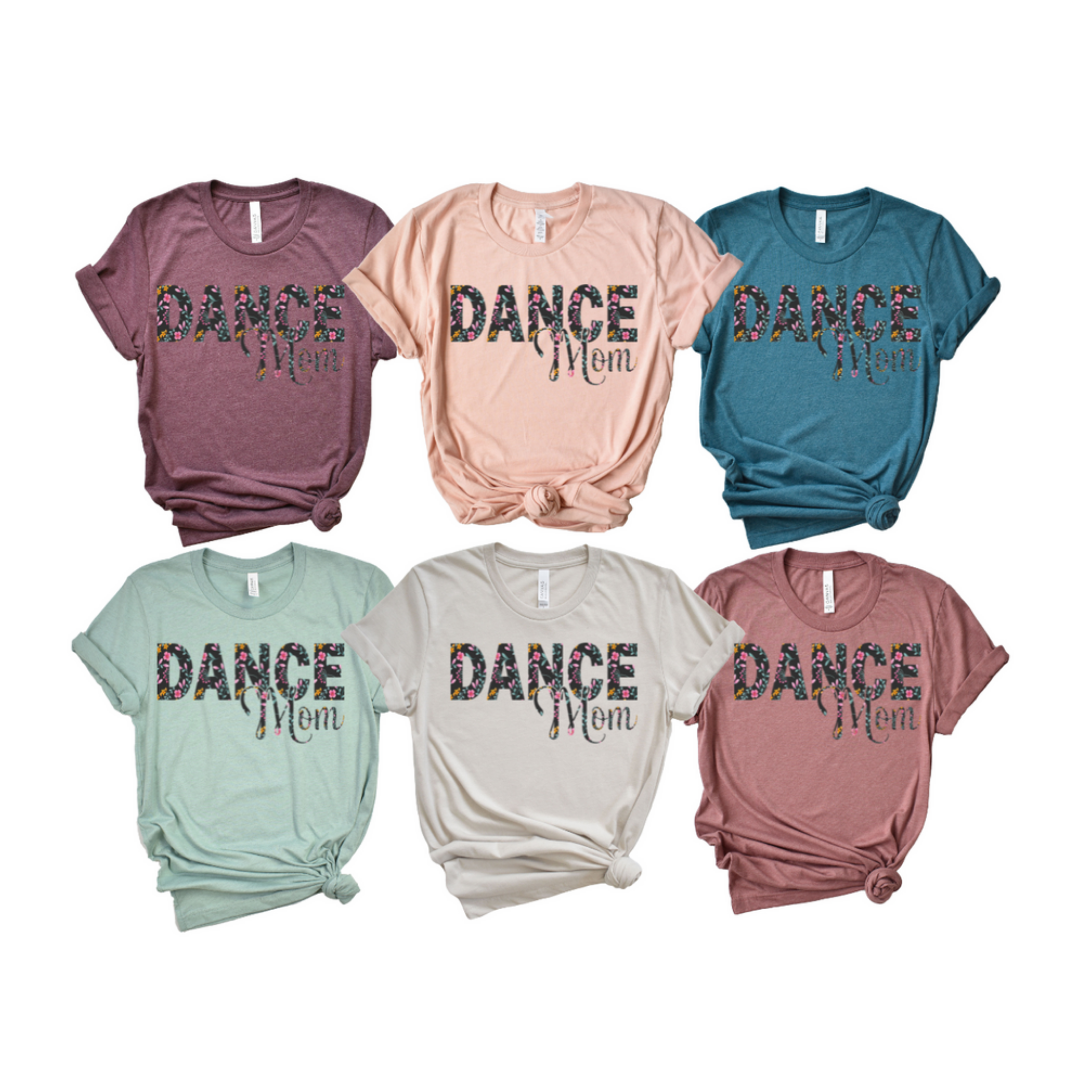 Dance Mom T-Shirt with Floral Design